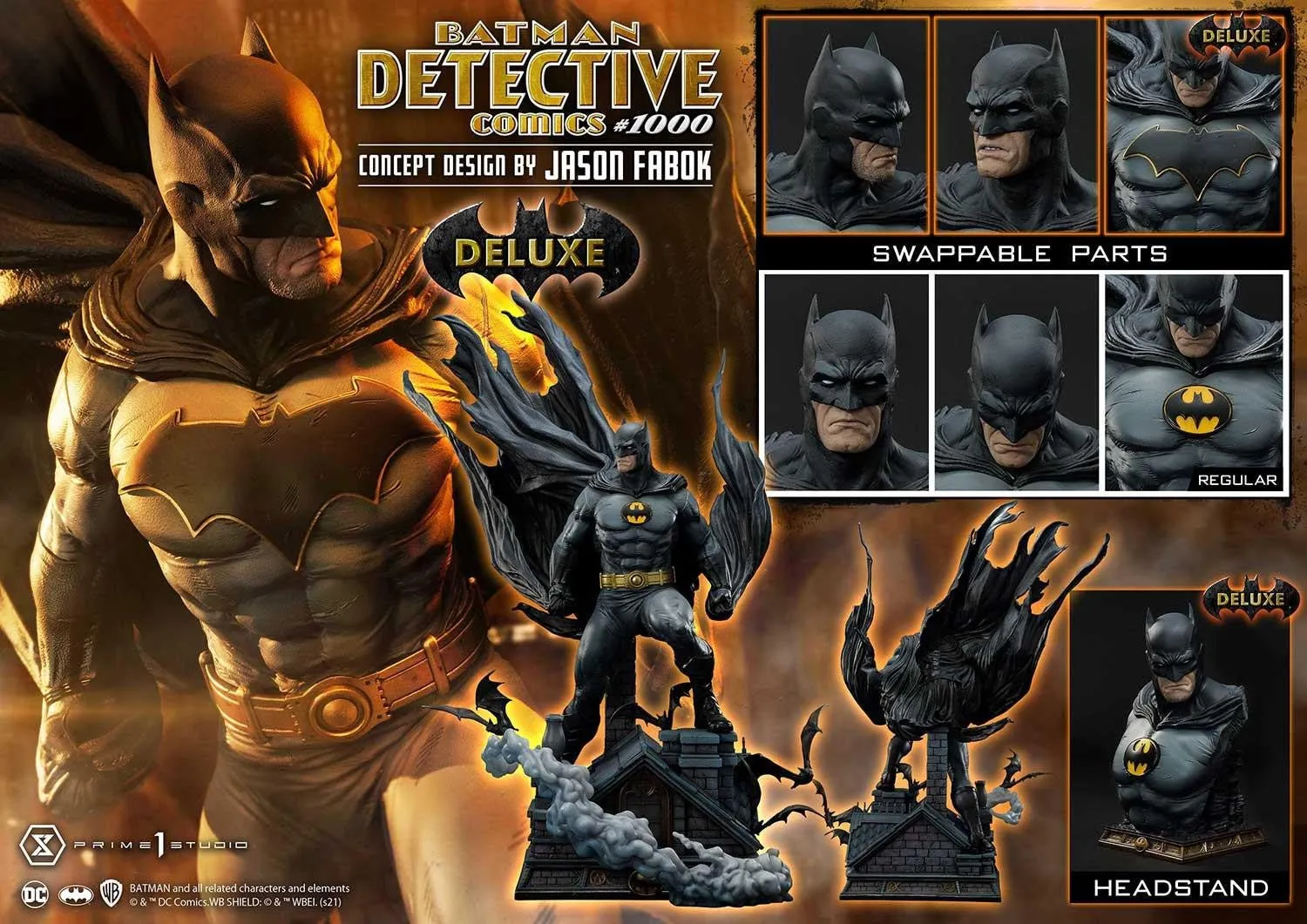 PRE-ORDER: Prime 1 Museum Masterline Batman Detective Comics #1000 (Concept Design By Jason Fabok) DX Bonus Version