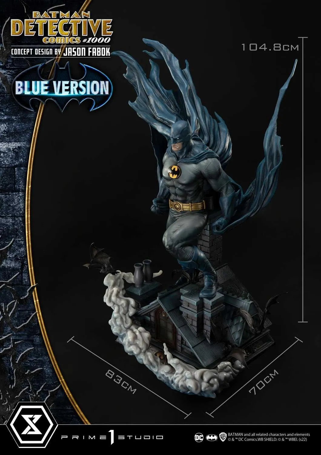 PRE-ORDER: Prime 1 Studio Museum Masterline Batman (Comics) Batman Detective Comics #1000 (Concept Design By Jason Fabok) Blue Version 1/3 Scale Statue