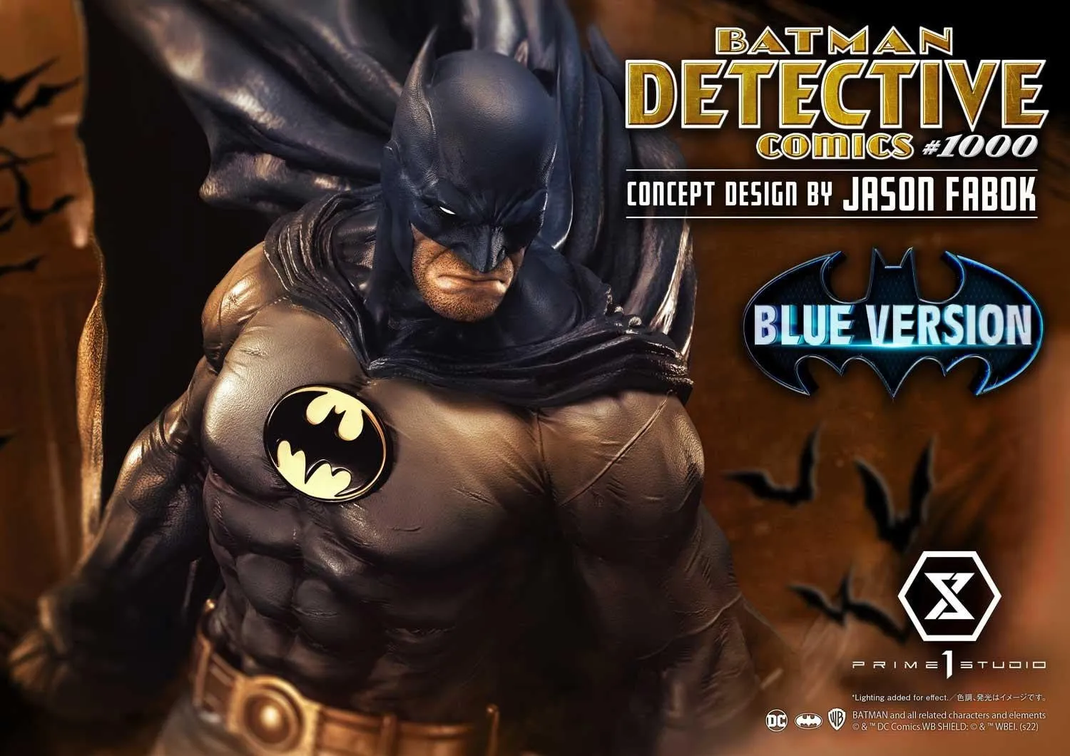 PRE-ORDER: Prime 1 Studio Museum Masterline Batman (Comics) Batman Detective Comics #1000 (Concept Design By Jason Fabok) Blue Version 1/3 Scale Statue