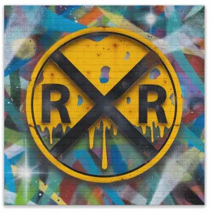 Railroad Graffiti Blotter Paper Archival Print by Lyric One