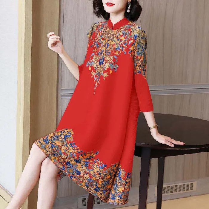 Retro Improved Cheongsam Mid-length Women's Clothing