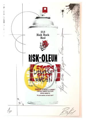 Riskoleum Single Can AP HPM Serigraph Print by Risk Rock