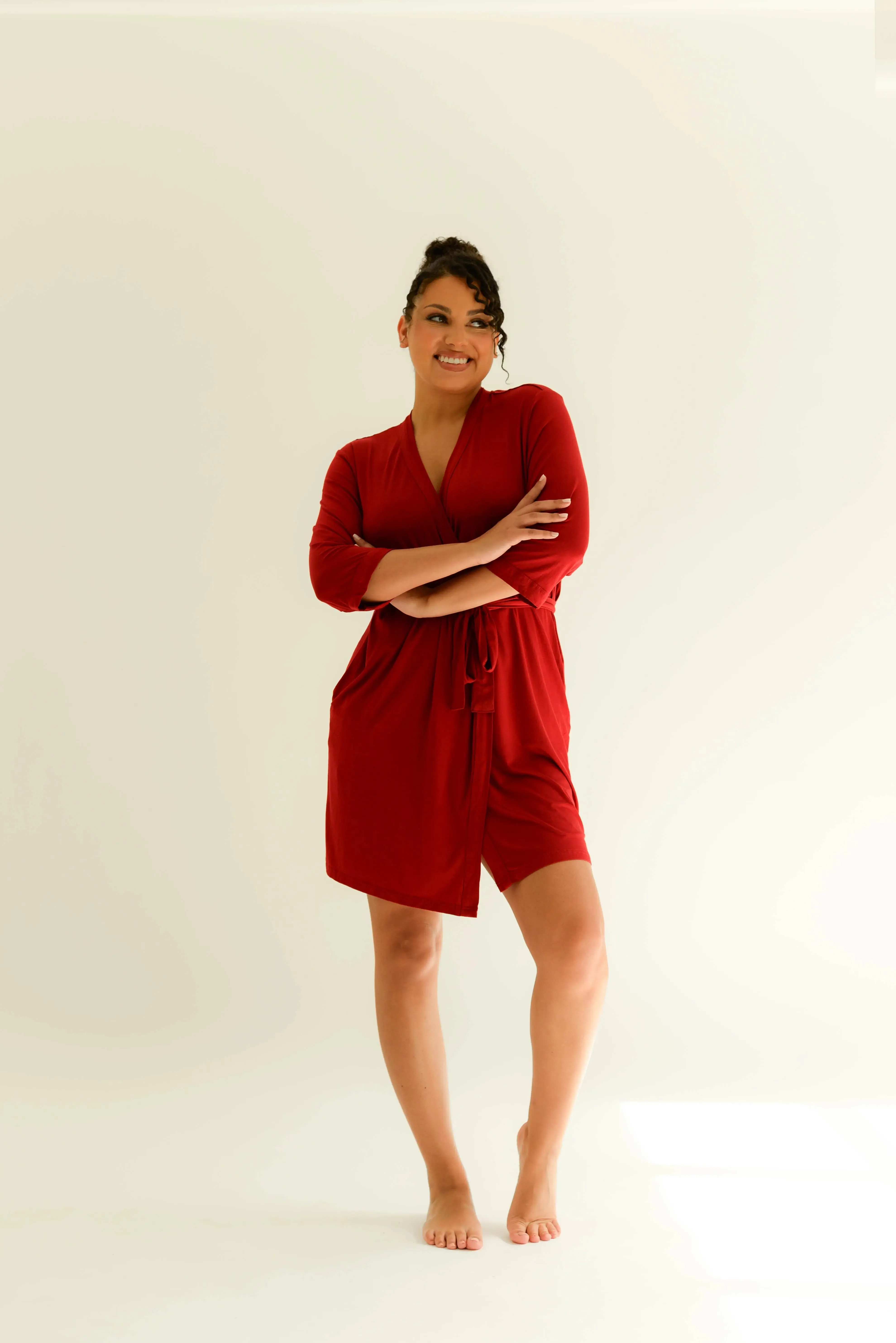 Ruby Drape Bamboo Women's Robe