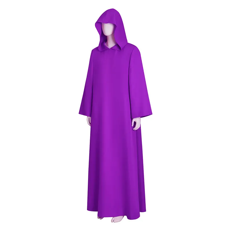 Shadow Wizard Money Gang Costume Robe with Hooded Purple Halloween Cloak BEcostume