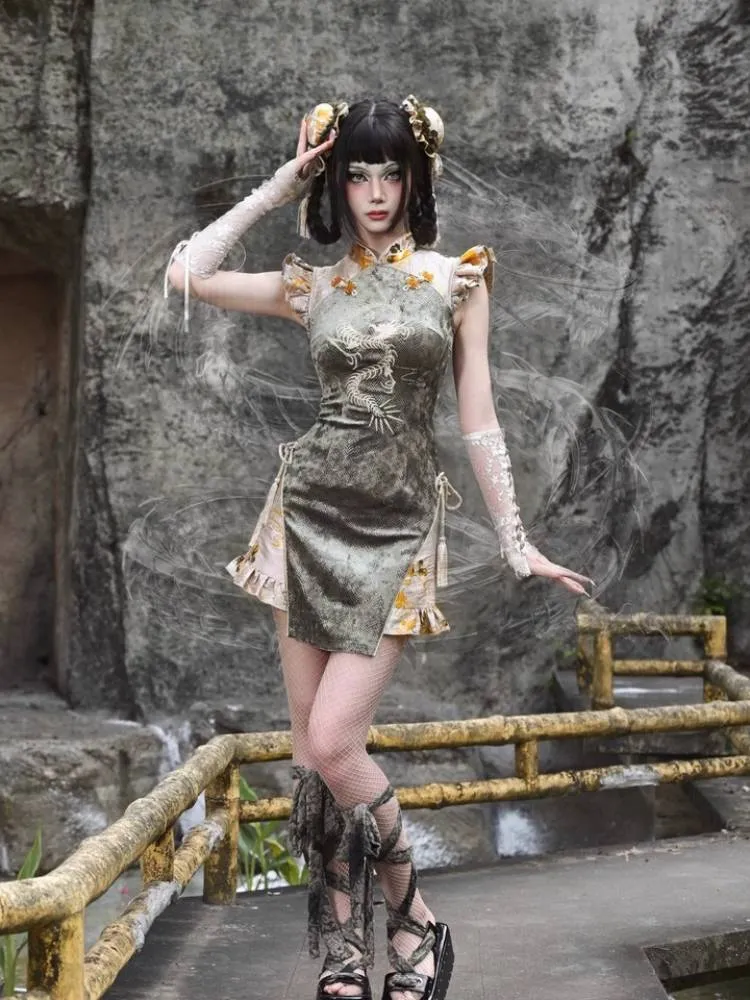 Short cheongsam dress【s0000008159】