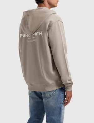 Signature Zip-up Hoodie | Taupe