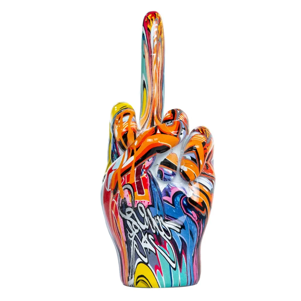 Street Art Sculpture Middle Finger