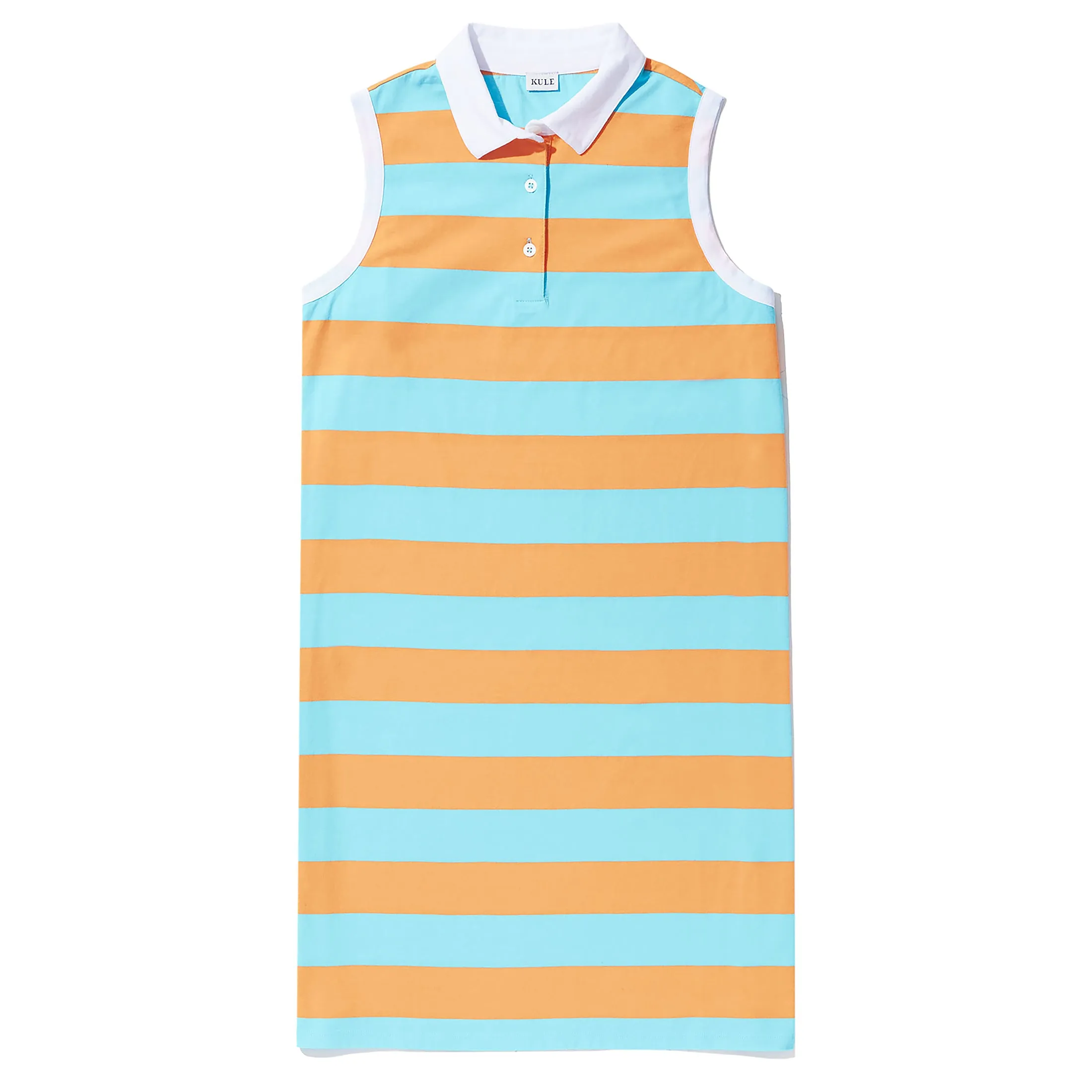 The Polo Dress - Sherbert/Aqua