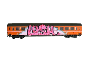 Train 3 HO Graffiti Train Art Toy Sculpture by LushSux