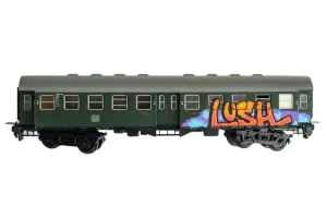 Train 5 HO Graffiti Train Art Toy Sculpture by LushSux