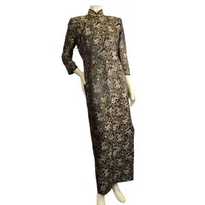 Vintage Gold Dragon Cheongsam