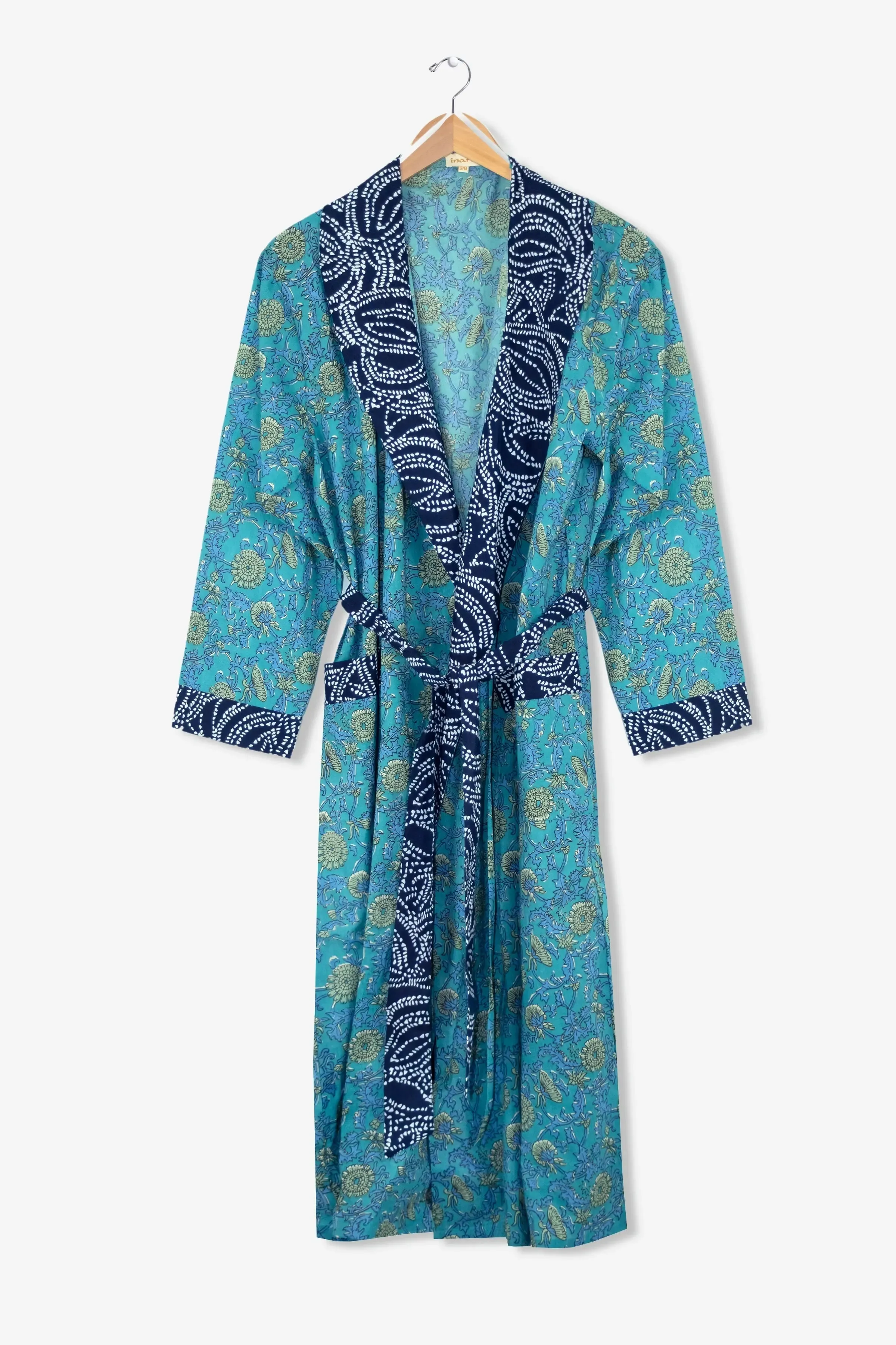 Waterlily Women's Floral Cotton Robe