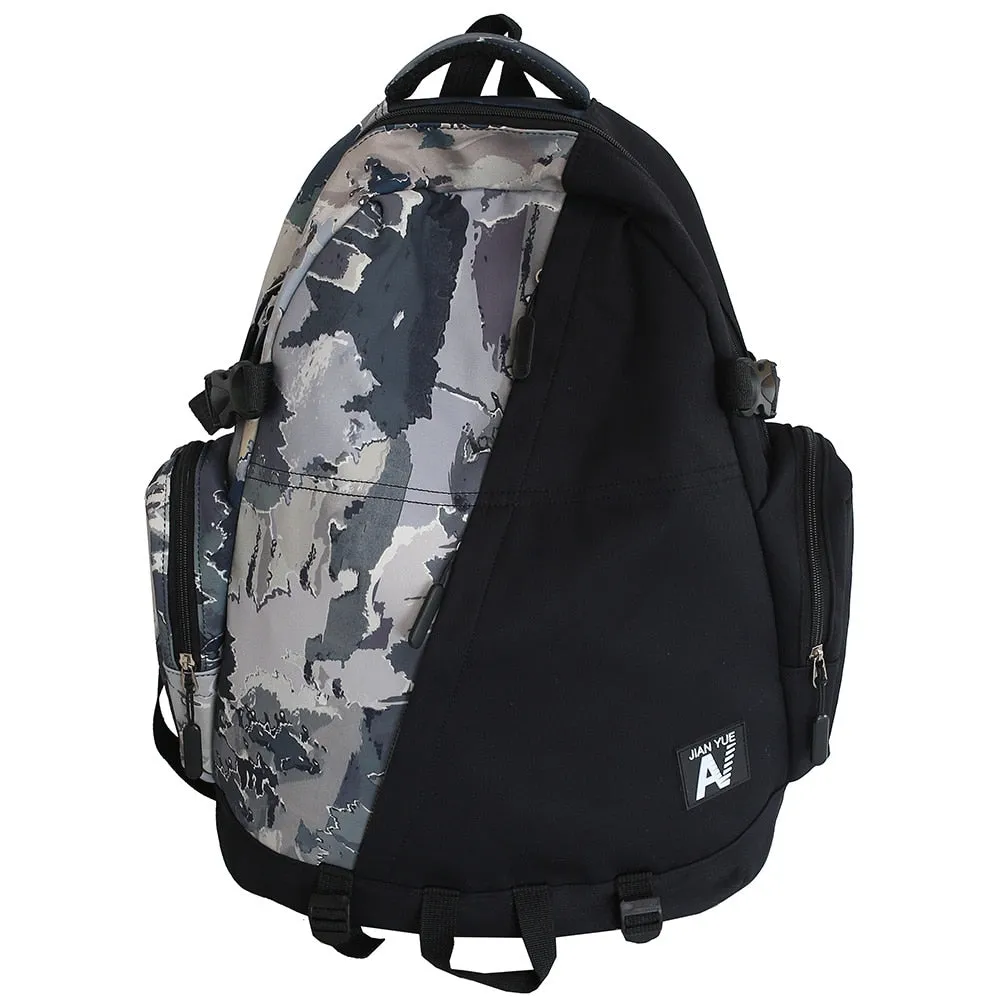 Wenkouban High Capacity Men Graffiti Backpack Camouflage Laptop Book Boy School Bag Female Fashion Women Cool Student Backpack Male Travel