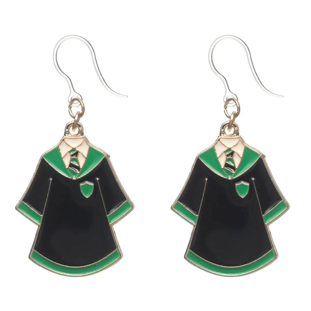 Wizard Robe Dangles Hypoallergenic Earrings for Sensitive Ears Made with Plastic Posts