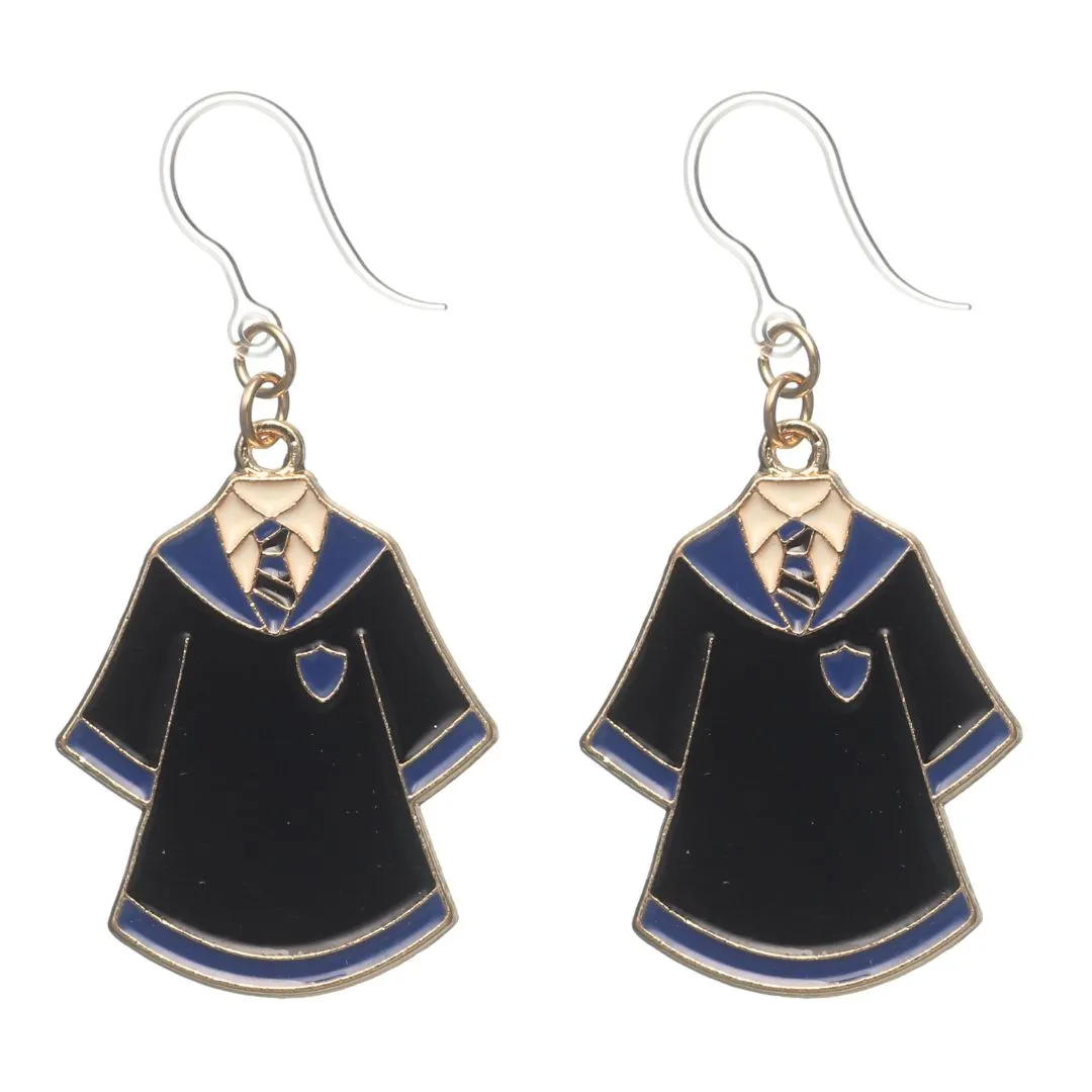 Wizard Robe Dangles Hypoallergenic Earrings for Sensitive Ears Made with Plastic Posts