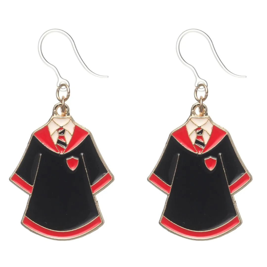 Wizard Robe Dangles Hypoallergenic Earrings for Sensitive Ears Made with Plastic Posts