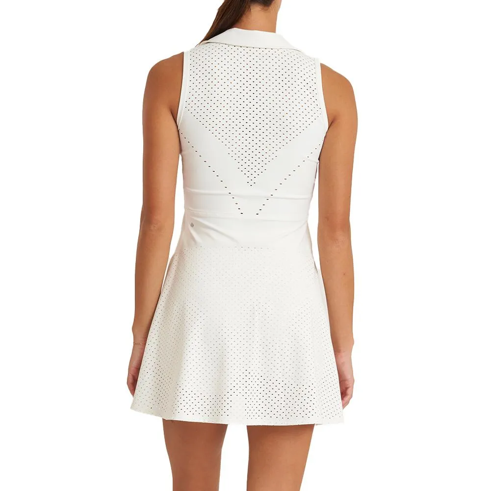 Women's Perforated Zip Tennis Dress